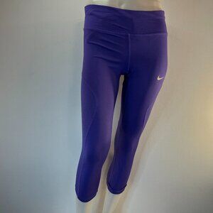 Nike Women's Power Racer Crop Legging Mesh Cropped Leggings - Size Medium